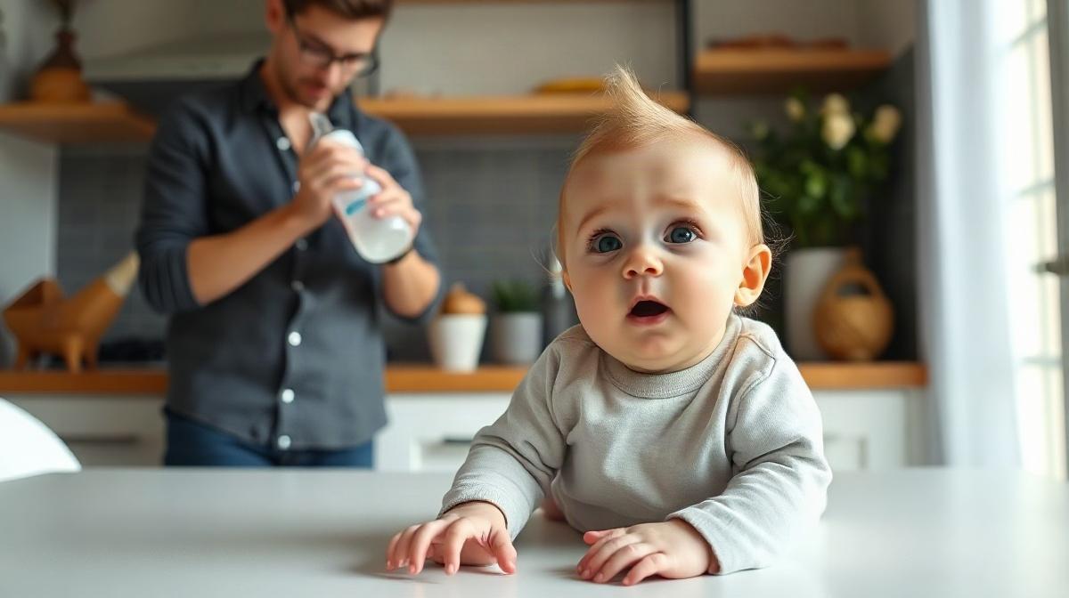 Changement de lait chez le bébé